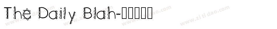 The Daily Blah字体转换